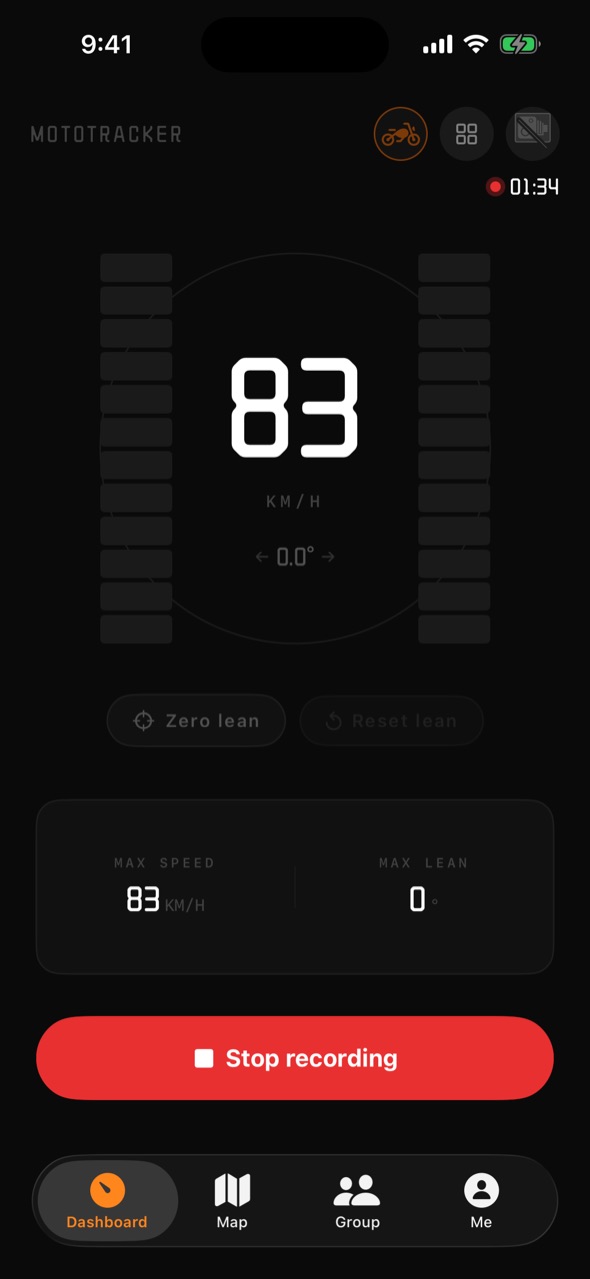 MotoTracker dashboard preview